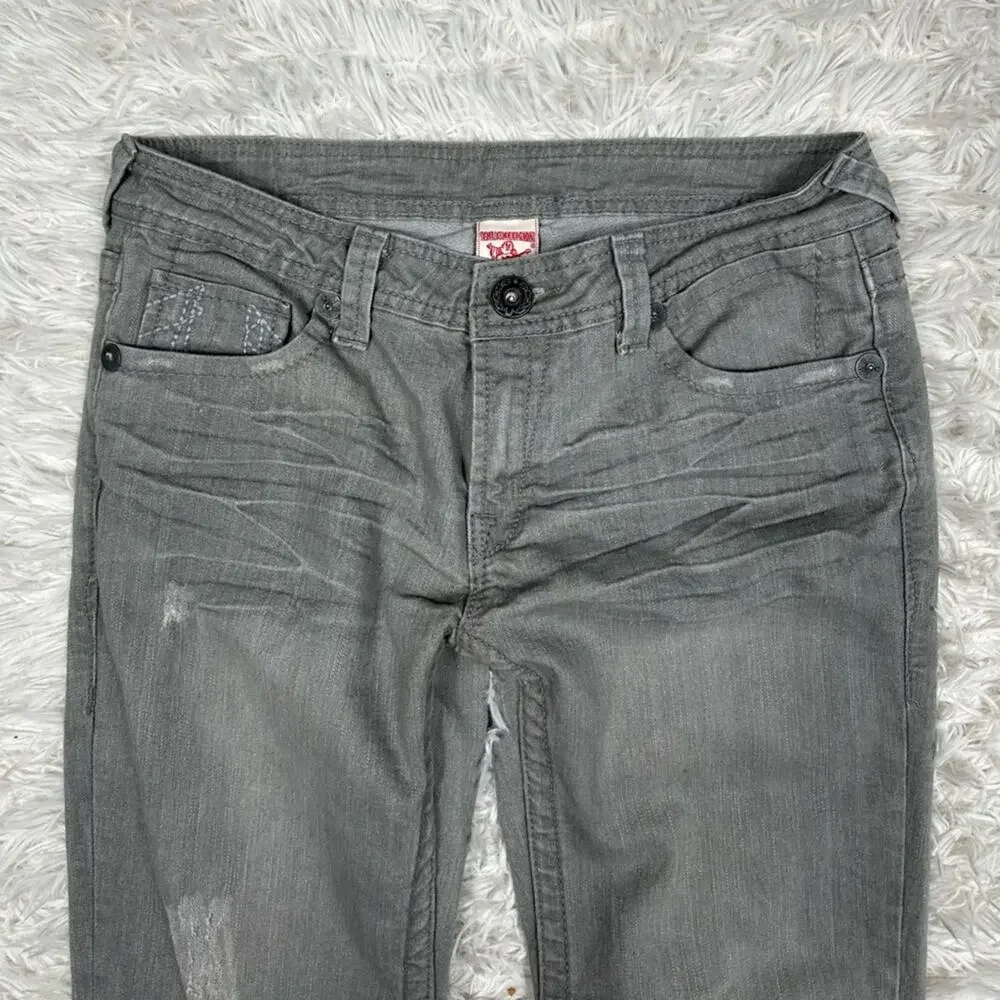 True Religion Men’s Billy Bootcut Jeans Size 32x29 - Grey